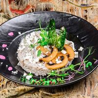 Ризотто с грибами и тофу в Парк