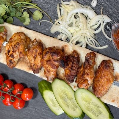 Шашлык из курицы (ассорти) в Ламаджо по цене 450 ₽