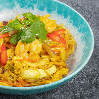 Лапша по-сингапурски в Double Duck